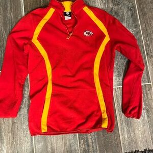 NFL Team Apparel Women’s Fleece quarter zip. Kansas City Chiefs. EUC
